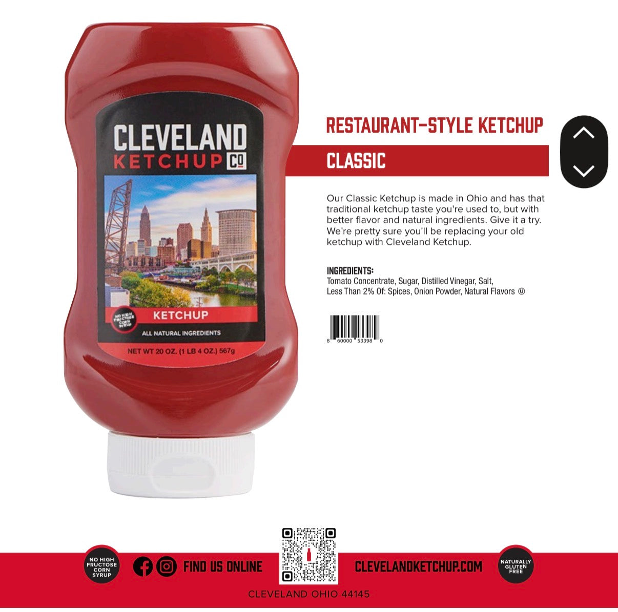 Two 20 oz. Squeeze Bottles of Tomato Ketchup